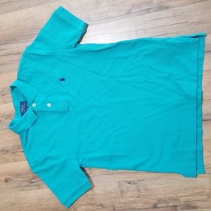 RALPH LAUREN POLO - Blue Polo Short Sleeved Shirt